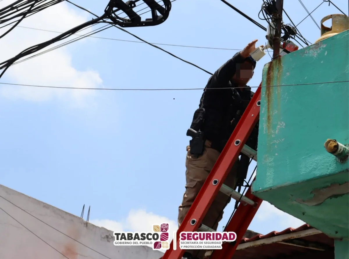 Operativo “Halcón Ciego” retira 53 cámaras parásitas en distintos puntos de Villahermosa