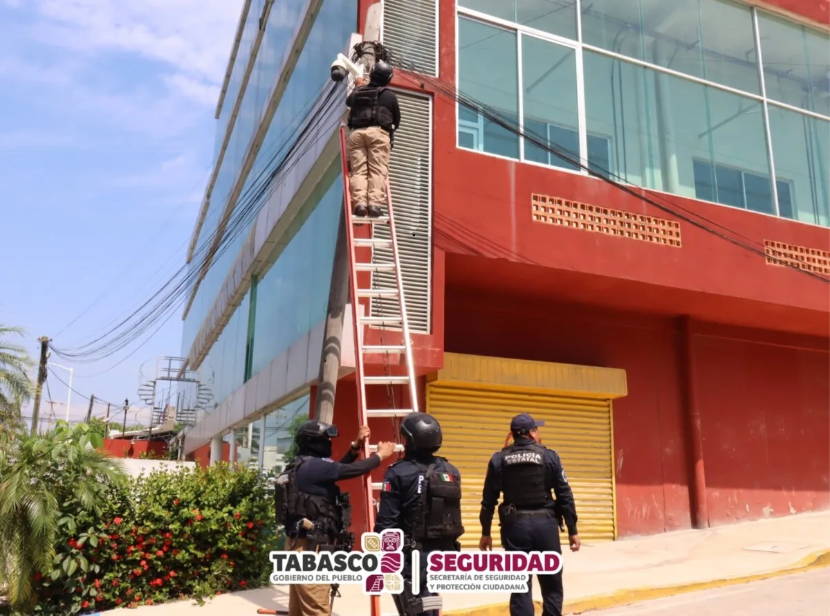 Operativo “Halcón Ciego” retira 53 cámaras parásitas en distintos puntos de Villahermosa