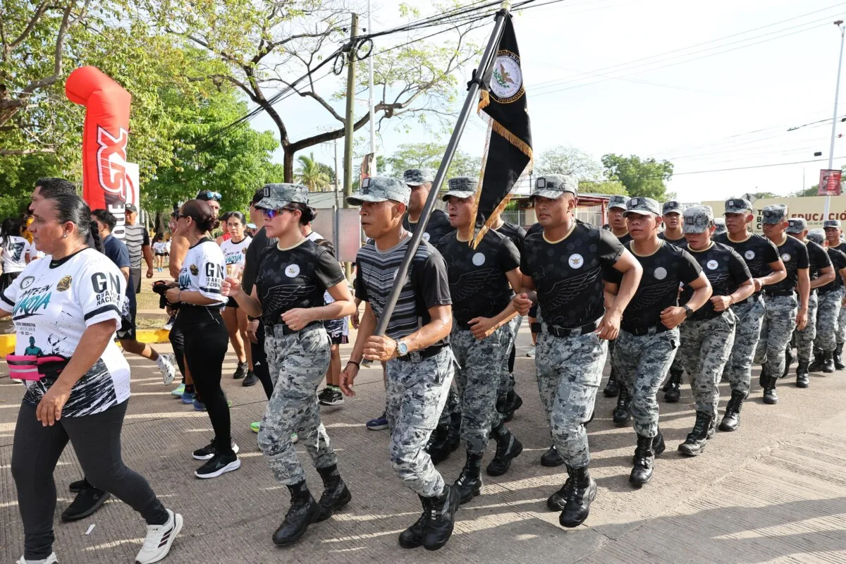 Guardia Nacional celebra su 7º aniversario con carrera que reunió a más de mil 500 participantes en Tabasco