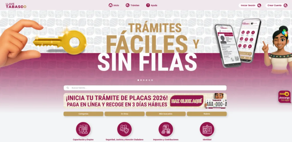 Llave Tabasco sumará pago de multas, tarjeta de circulación y licencia digital antes de concluir 2026